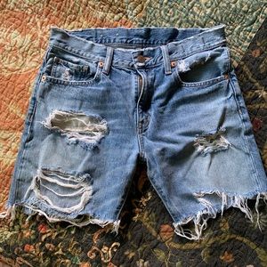 Ralph Lauren Distressed Demin Shorts